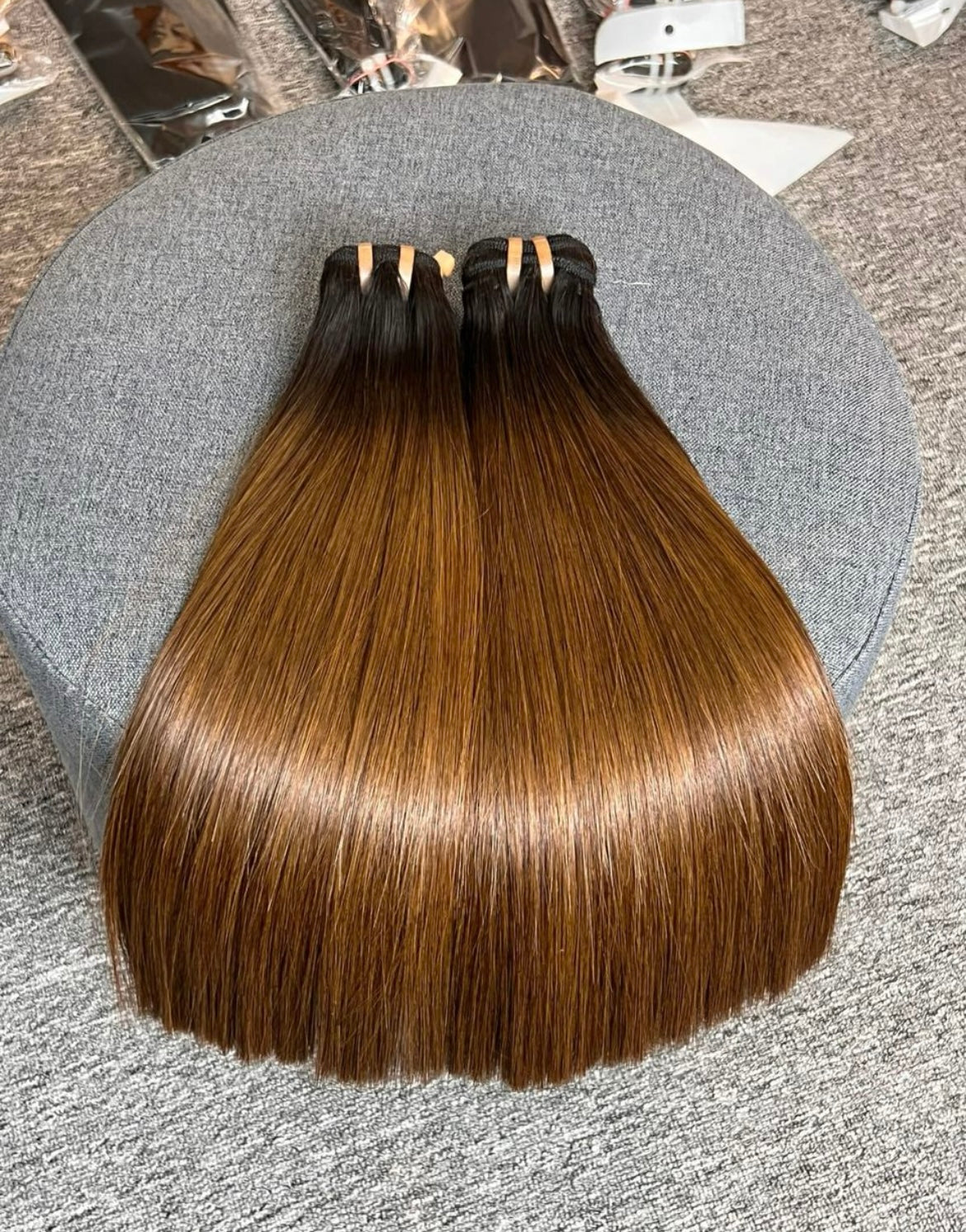 SDD Ombre Blunt Cut Straight Hair