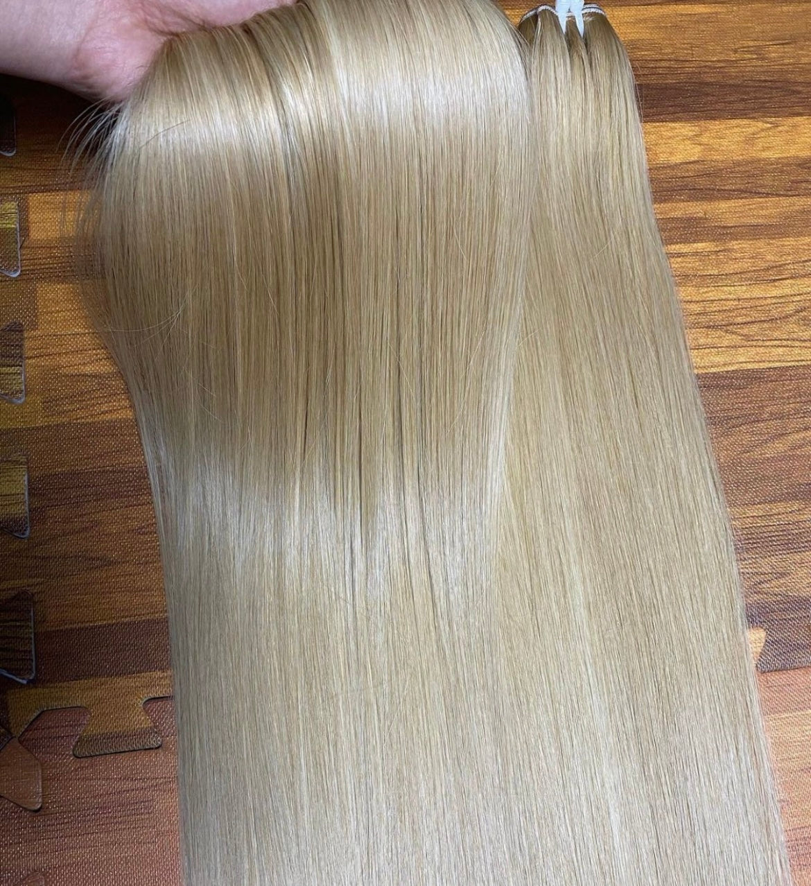 Baby Thin Raw Donor Platinum Bone Straight Hair